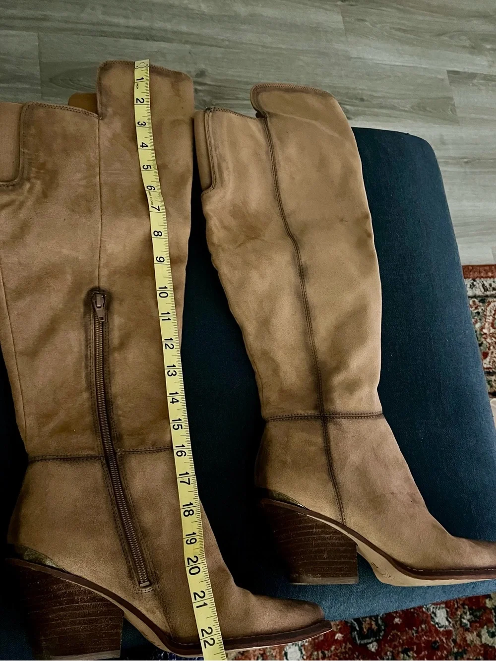 Zodiac Women's Tall Suede Tan Knee-High Boots